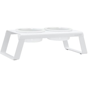 MiaCara Desco Hondenvoerbak Porselein Medium Wit