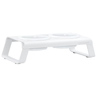 MiaCara Desco Hondenvoerbak Porselein Small Wit