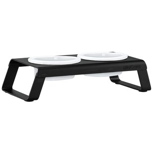 MiaCara Desco Hondenvoerbak Porselein Small Zwart