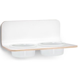 MiaCara Arco Hondenvoerbak Wand Porselein Medium/large White