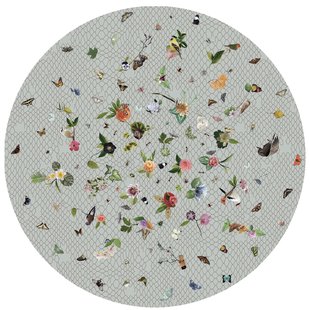 Moooi Carpets Garden Of Eden Round Netting Grey Vloerkleed 350