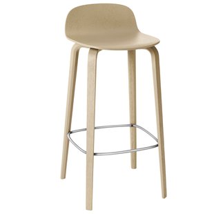 Muuto Visu Barkruk 65cm Eiken/chrome Muuto Visu Barkruk 65cm Eiken/chrome