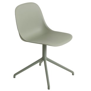 Muuto Fiber Side Swivel Stoel Dusty Green
