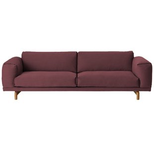 Muuto Rest Bank Driezitter Rime 591 Eiken Onderstel