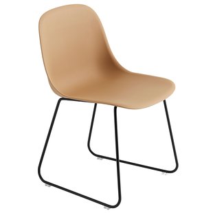 Muuto Fiber Side Sled Stoel Oker Muuto Fiber Side Sled Stoel Oker