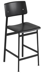 Muuto Loft Barkruk 65cm Zwart/zwart