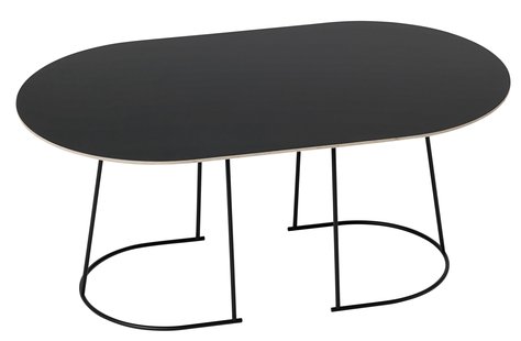 Muuto Airy Medium Salontafel 88x51 Zwart