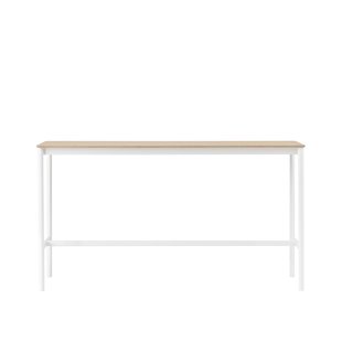 Muuto Base High Statafel 190x50 Wit/eiken Multiplex Rand Muuto Base High Statafel 190x50 Wit/eiken Multiplex Rand