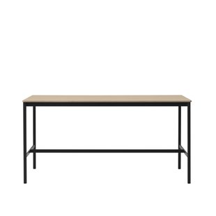 Muuto Base Low Statafel 190x85 Zwart/eiken Multiplex Rand