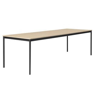 Muuto Base Tafel 250x90 Zwart/eiken