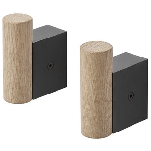 Muuto Attach Haak Set Van 2 Zwart