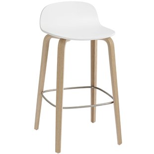 Muuto Visu Barkruk 65cm Wit Eiken Muuto Visu Barkruk 65cm Wit Eiken