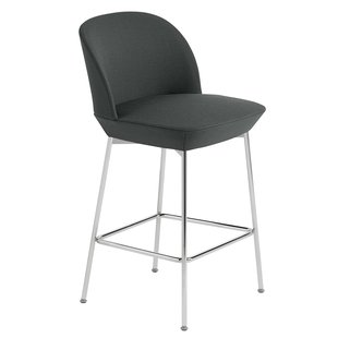 Muuto Oslo Barkruk 65cm Twill Weave 990/Chrome Muuto Oslo Barkruk 65cm Twill Weave 990/Chrome
