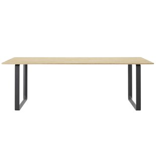 Muuto 70/70 Solid Oak Tafel 225x90 Zwart Muuto 70/70 Solid Oak Tafel 225x90 Zwart