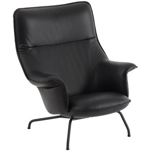 Muuto Doze Lounge Chair Refine Leder Zwart