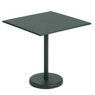 Muuto Linear Steel Tuintafel 70x70x73 Dark Green