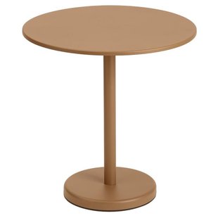 Muuto Linear Steel Tuintafel&Oslash;70 H73 Burnt Orange