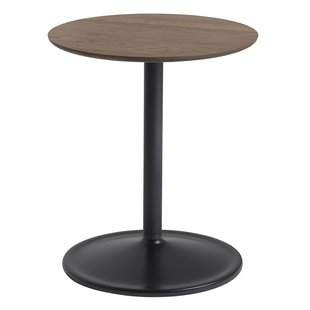 Muuto Soft Bijzettafel 41x48 Zwart Smoked Oak Blad