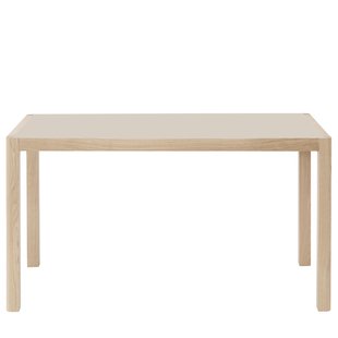 Muuto Workshop Bureau 130x65 Grijs Linoleum Eiken
