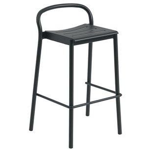Muuto Linear Steel Barkruk 75 Black
