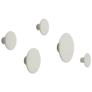 Muuto The Dots Haak 5 Stuks Off-White