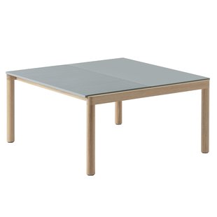 Muuto Couple Salontafel 80x84 Wavy Eiken Pale Blue Muuto Couple Salontafel 80x84 Wavy Eiken Pale Blue
