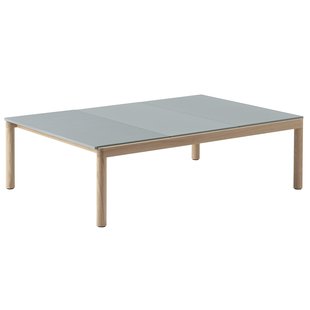 Muuto Couple Salontafel 120x84 Wavy Eiken Pale Blue