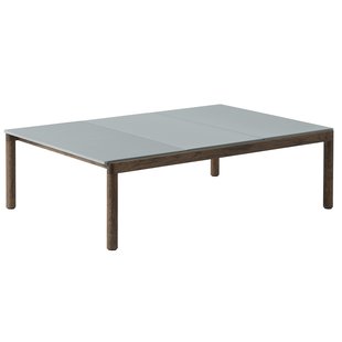 Muuto Couple Salontafel 120x84 Wavy Donker Eiken Pale Blue