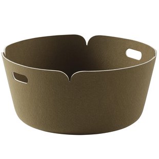 Muuto Restore Round Opbergmand Bruin Groen