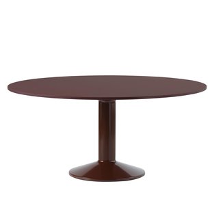 Muuto Midst Eettafel 160 Donkerrood Linoleum