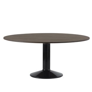 Muuto Midst Eettafel 160 Donker Geolied Eiken Zwarte Voet Muuto Midst Eettafel 160 Donker Geolied Eiken Zwarte Voet