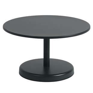 Muuto Linear Steel Salontafel&Oslash;70 Anthracite Black