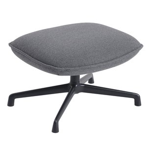 Muuto Doze Ottoman Met Swivel Base Zwart Onderstel Ocean 80