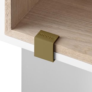 Muuto Stacked 2.0 Kast Clips Set Van 5 Bruin/groen
