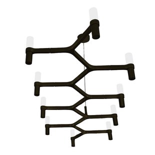 Nemo Crown Plana Linea Kroonluchter Zwart