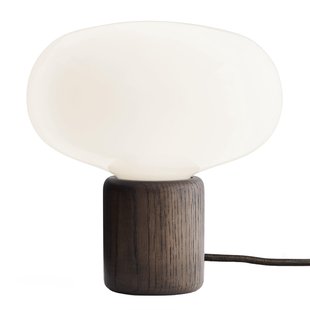 New Works Karl-Johan Tafellamp Smoked Oak White Opal Glass