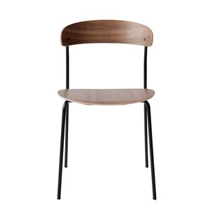 New Works Missing Eetkamerstoel Zonder Armleuningen Walnoot