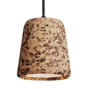 New Works Material Hanglamp&Oslash;13 Zwart Snoer Gemengd Kurk