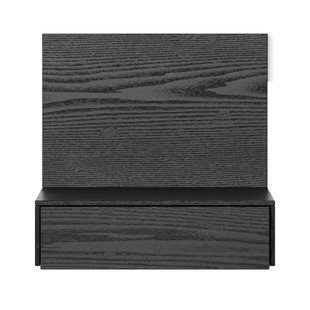 New Works Tana Wand Nachtkastje Zwart Eiken