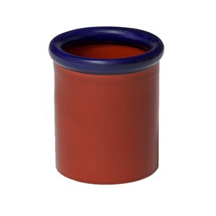 Nine Rod Vaas 17,5 Dark Blue/Terracotta