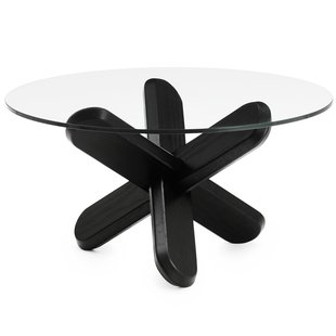 Normann Copenhagen Ding Bijzettafel 75 Transparant/zwart