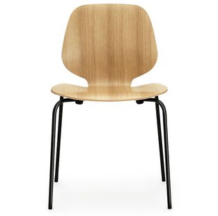 Normann Copenhagen My Chair Stoel Eiken Zwart Onderstel