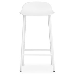 Normann Copenhagen Form Barstool Barkruk 65 Cm Met Stalen Onderstel Wit