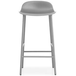 Normann Copenhagen Form Barstool Barkruk 65 Cm Met Stalen Onderstel Grijs