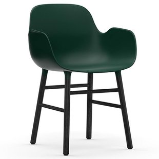 Normann Copenhagen Form Armchair Stoel Met Zwart Onderstel Groen