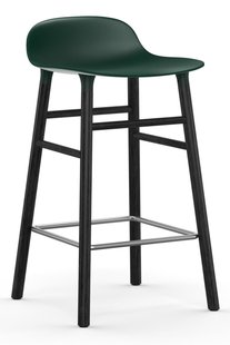 Normann Copenhagen Form Barstool Barkruk 65cm Met Zwart Onderstel Groen
