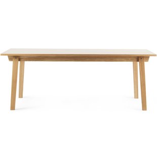 Normann Copenhagen Slice Linoleum Bar Statafel 200x90 Creme