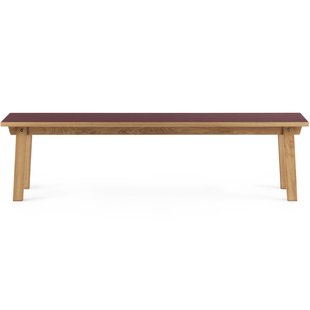Normann Copenhagen Slice Linoleum Eetbank 160 Bordeaux
