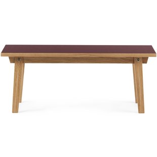 Normann Copenhagen Slice Linoleum Salontafel 100x40 Bordeaux
