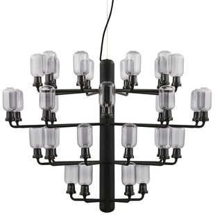 Normann Copenhagen Amp Large Kroonluchter&Oslash;85 Smoke/black